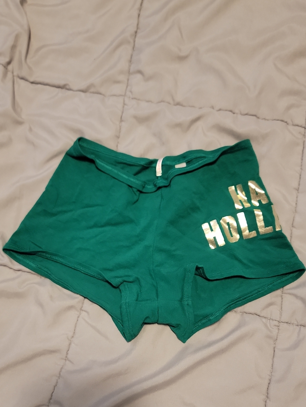 PINK Victoria's Secret Low Rise Boy Shorts with Gold Foil Lettering